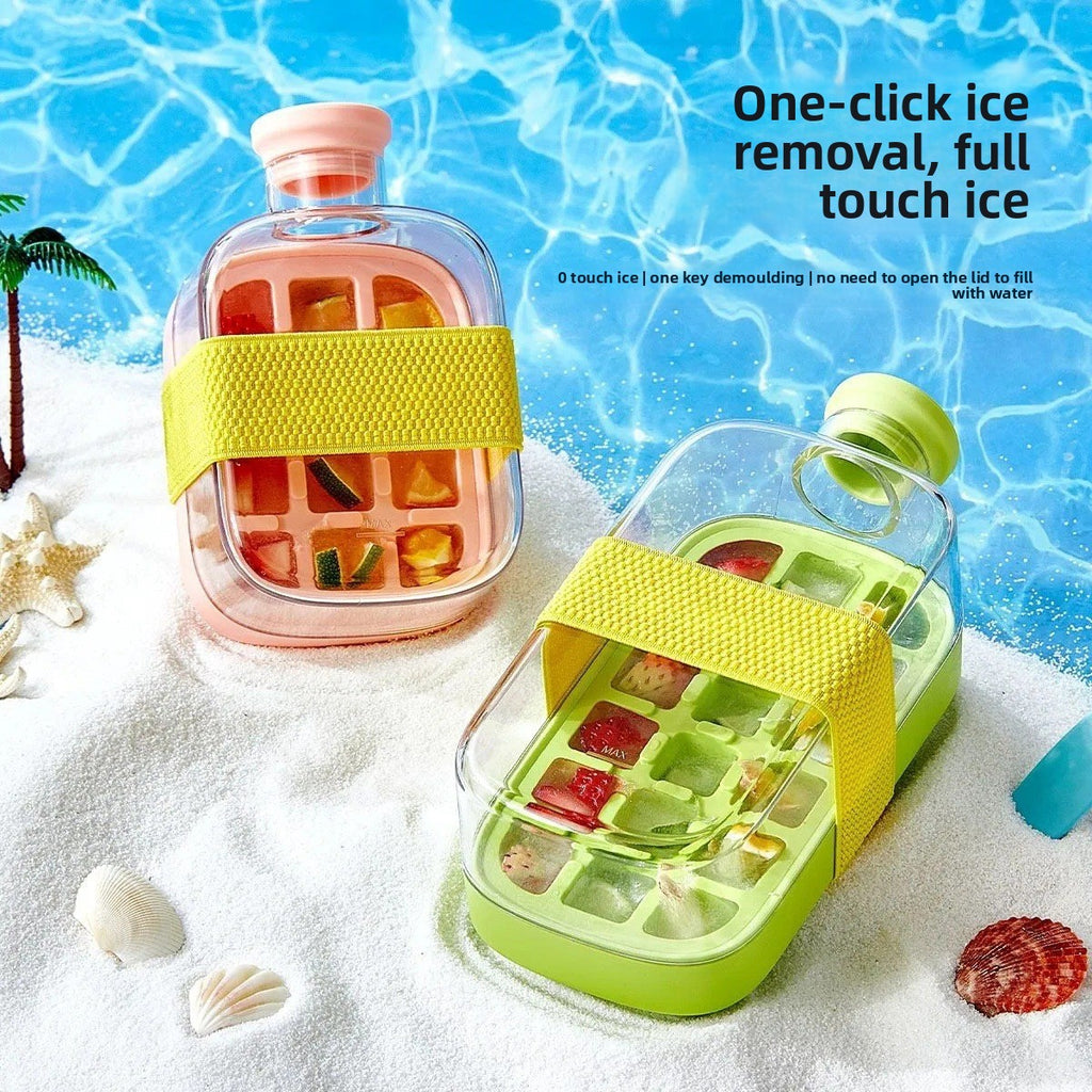 Household 2-in-1 Ice Maker Water Bottle