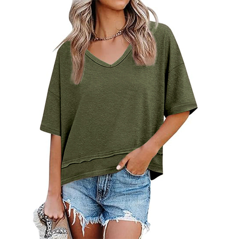 Women's V-Neck Sleeveless T-Shirt