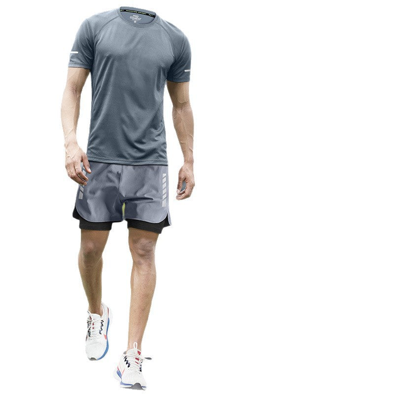 Thin quick-drying clothes with short sleeves