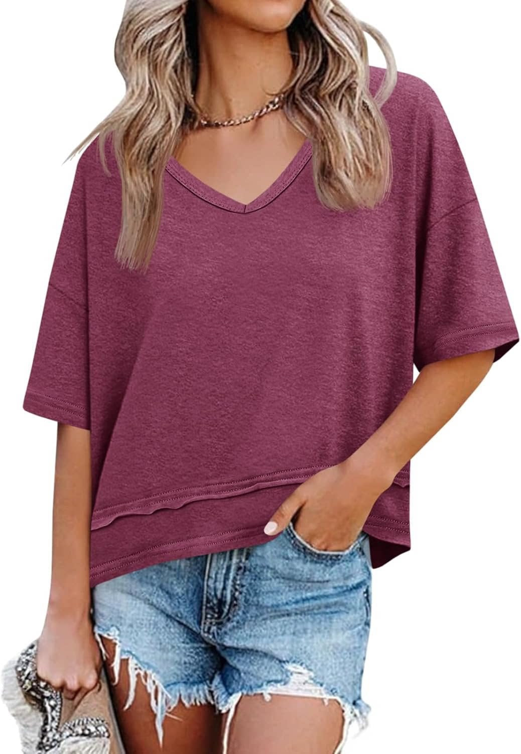 Women's V-Neck Sleeveless T-Shirt