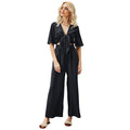 Women's V-Neck Half Sleeve Top and Trousers Set