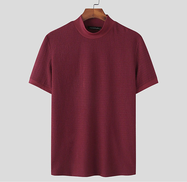 Men's Turtleneck Knit Shirt