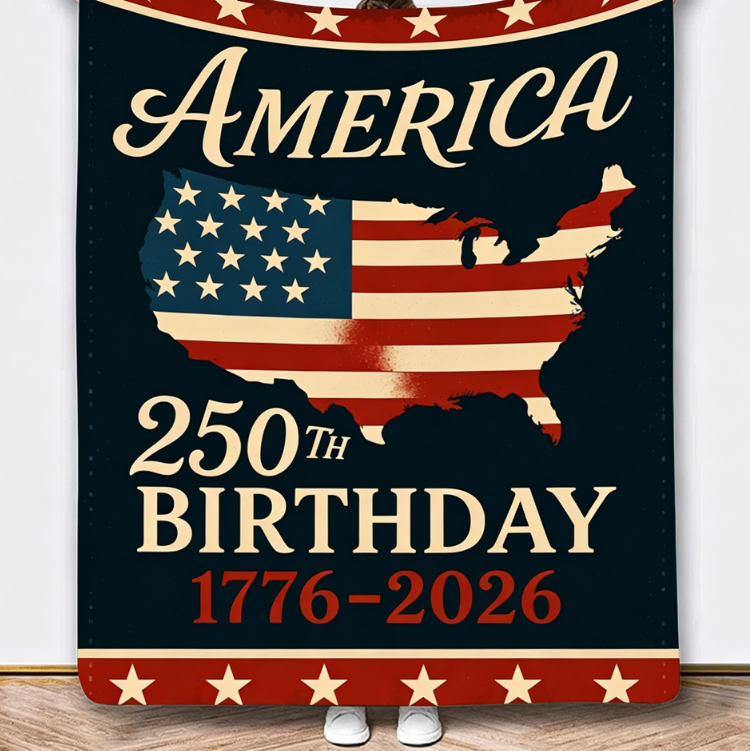 Flannel Commemorative Blanket for Home and Office