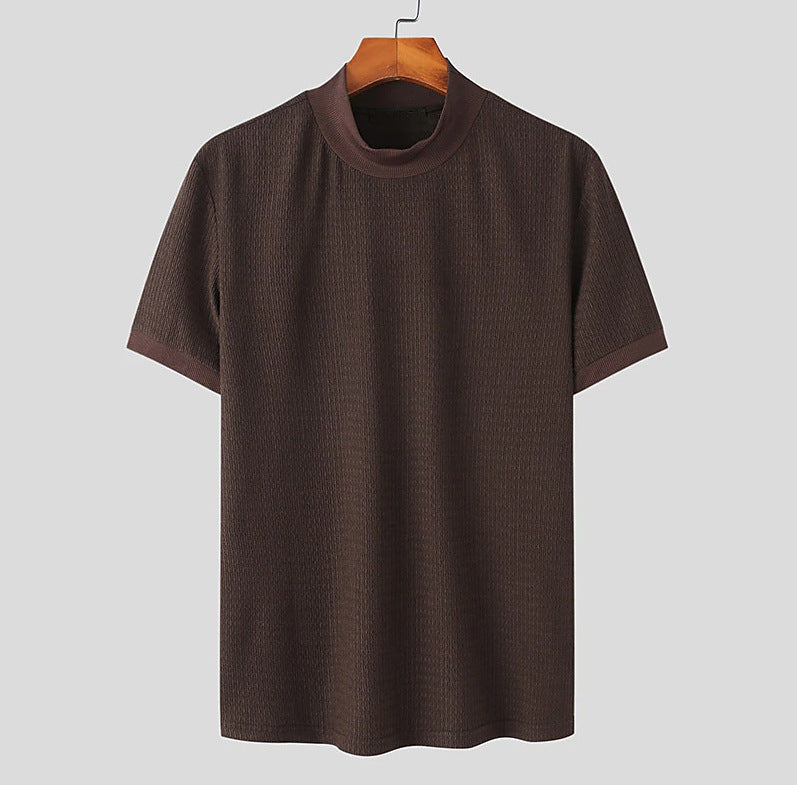Men's Turtleneck Knit Shirt