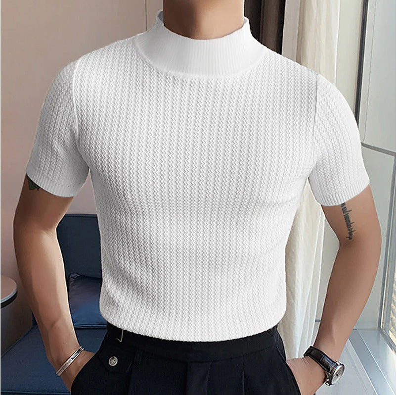 Men's Turtleneck Knit Shirt