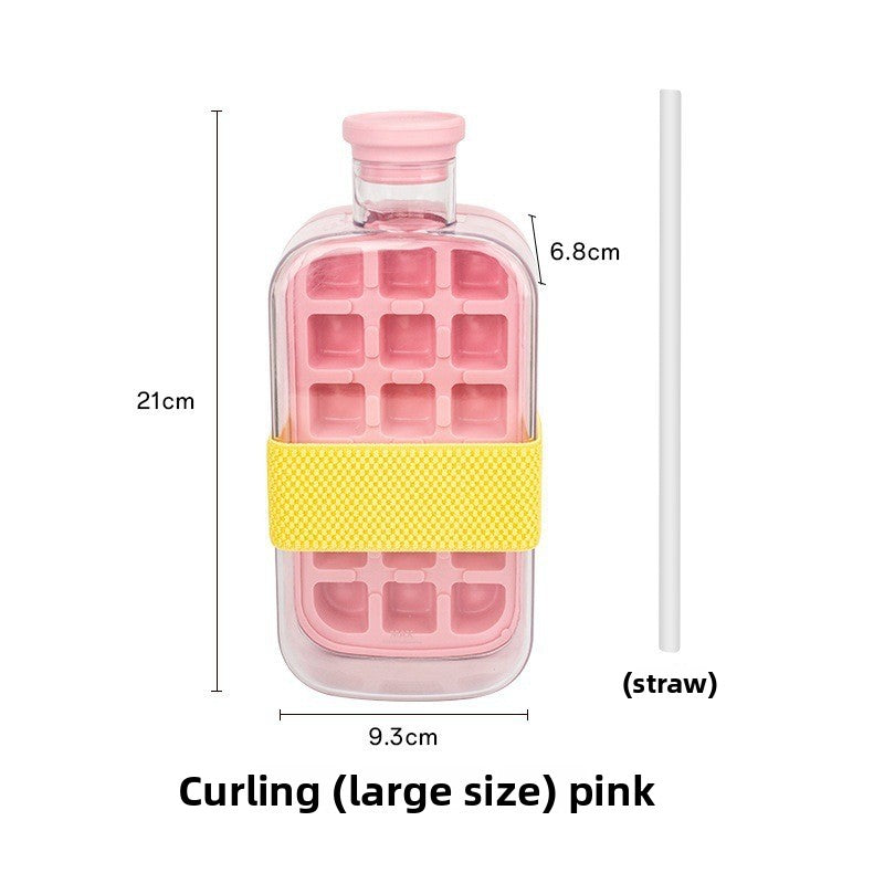 Household 2-in-1 Ice Maker Water Bottle