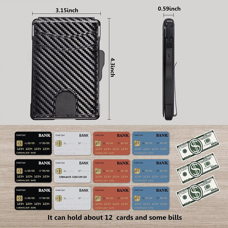 Carbon fiber ultra-thin card bag