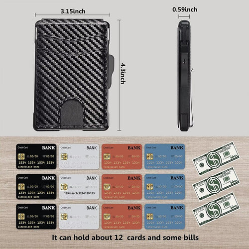 Carbon fiber ultra-thin card bag