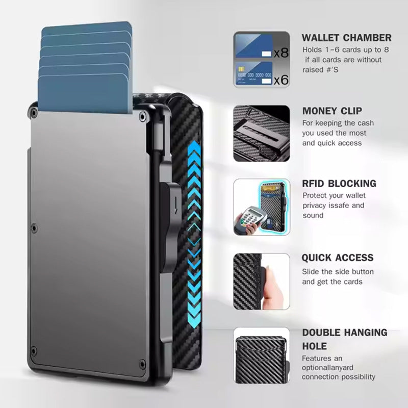 Carbon fiber ultra-thin card bag