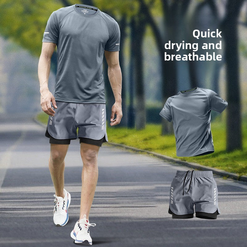 Thin quick-drying clothes with short sleeves