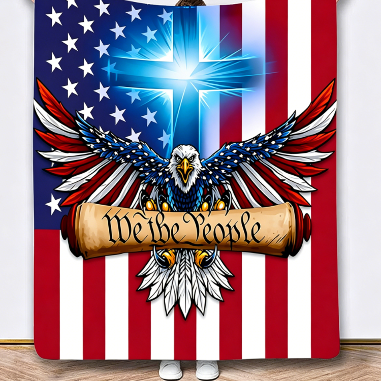 Flannel Commemorative Blanket for Home and Office