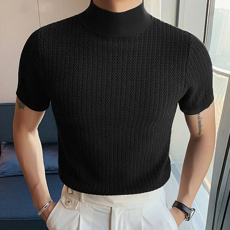 Men's Turtleneck Knit Shirt